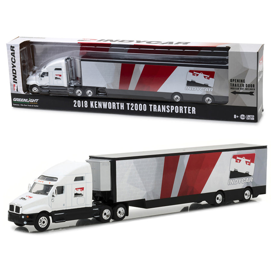2018 Kenworth T2000 Indycar Series Transporter Hobby Exclusive 1/64 Diecast Model Car By Greenlight 29951