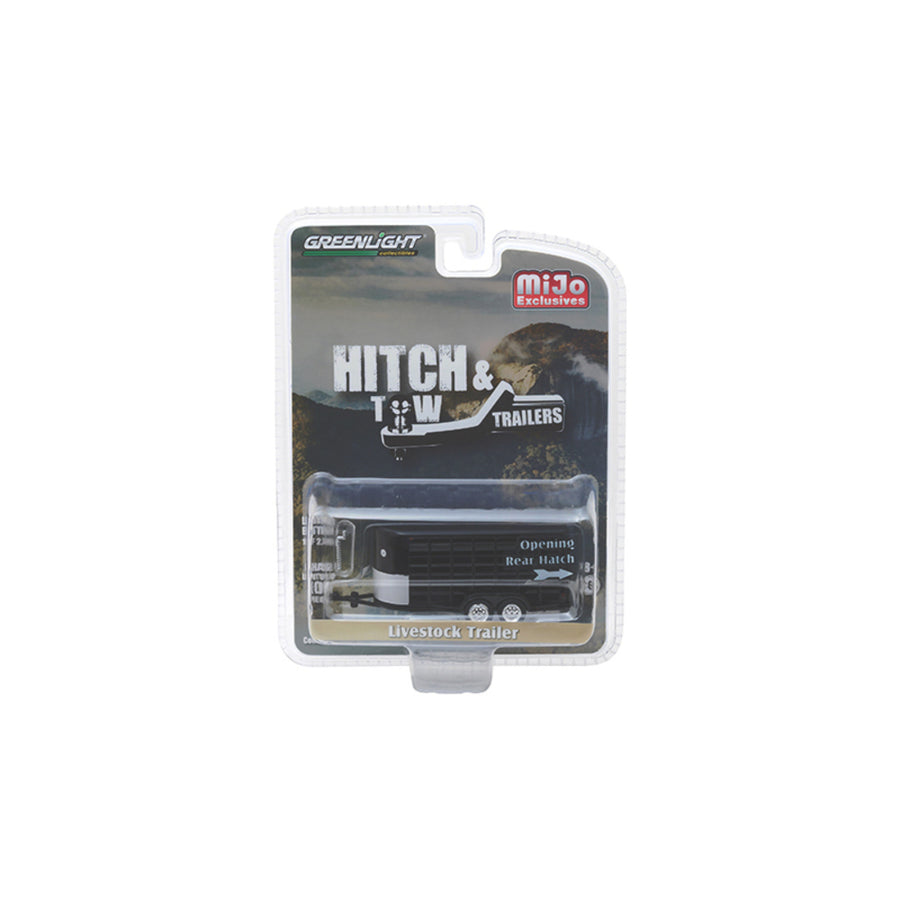 Livestock Trailer Black Hitch & Tow Trailers Series Limited Edition To 2,300 Pieces Worldwide 1/64 Diecast Model By Greenlight 51213