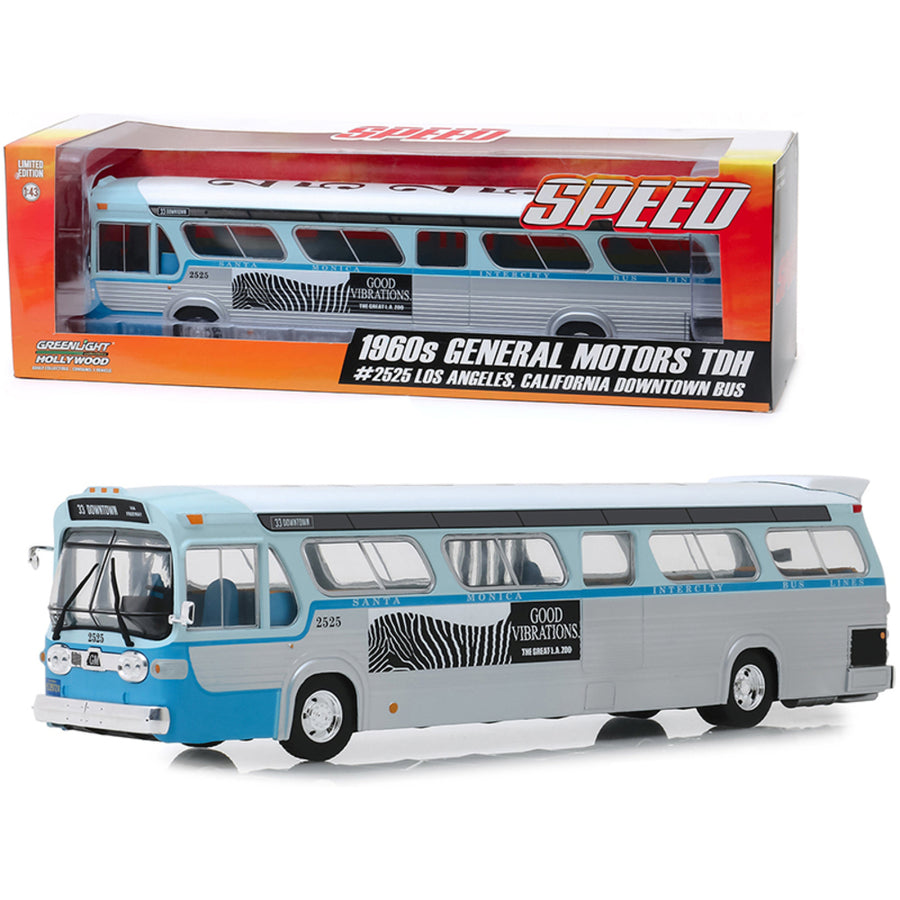 1960s General Motors Tdh #33 Intercity Bus Lines (santa Monica, California) Speed (1994) Movie 1/43 Diecast Model By Greenlight 86544