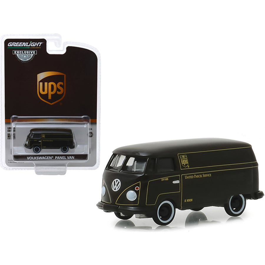 Volkswagen Panel Van Dark Brown United Parcel Service (ups) Hobby Exclusive 1/64 Diecast Model Car By Greenlight 30020