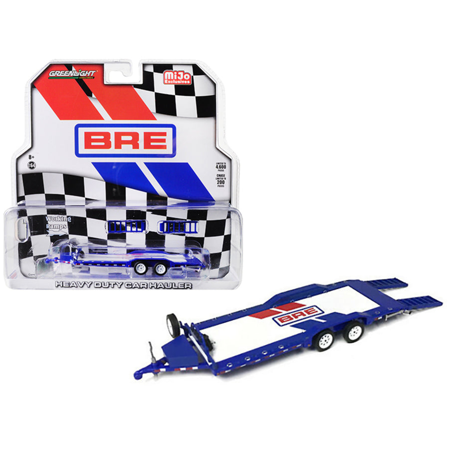 Heavy Duty Car Hauler Brock Racing Enterprises (bre) Limited Edition To 4,600 Pieces Worldwide 1/64 Diecast Model By Greenlight 51259