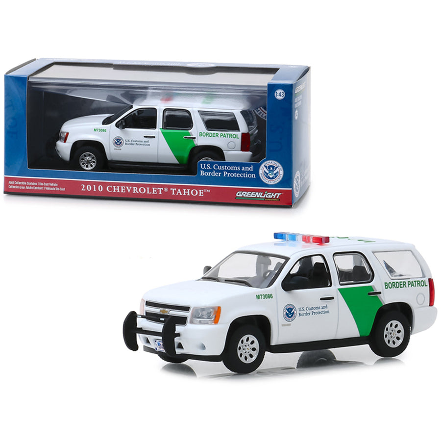 2010 Chevrolet Tahoe U.s. Customs And Border Protection Border Patrol 1/43 Diecast Model Car By Greenlight 86163