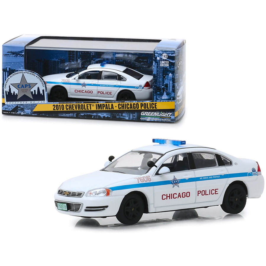2010 Chevrolet Impala Chicago Police 1/43 Diecast Model Car By Greenlight 86166