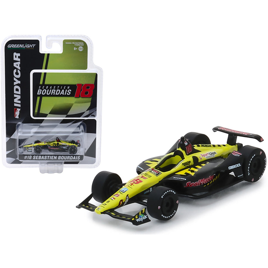 Honda Dallara Indy Car #18 Sebastien Bourdais Sealmaster Dale Coyne Racing With Vasser Sullivan 1/64 Diecast Model Car By Greenlight 10847