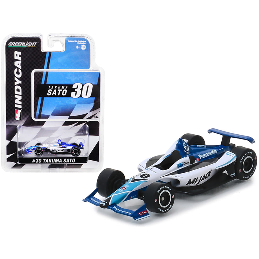 Honda Dallara Indy Car #30 Takuma Sato Panasonic/mi-jack Rahal Letterman Lanigan Racing 1/64 Diecast Model Car By Greenlight 10851