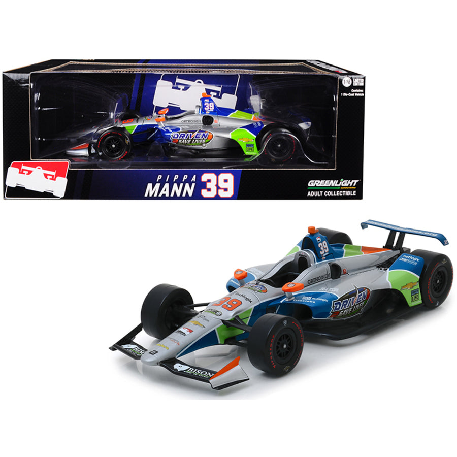 Dallara Indy Car #39 Pippa Mann Driven 2 Save Lives Clauson-marshall Racing 1/18 Diecast Model Car By Greenlight 11068