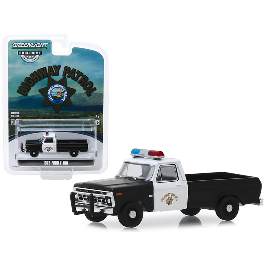 1975 Ford F-100 Pickup Truck California Highway Patrol (chp) Hobby Exclusive 1/64 Diecast Model Car By Greenlight 30085