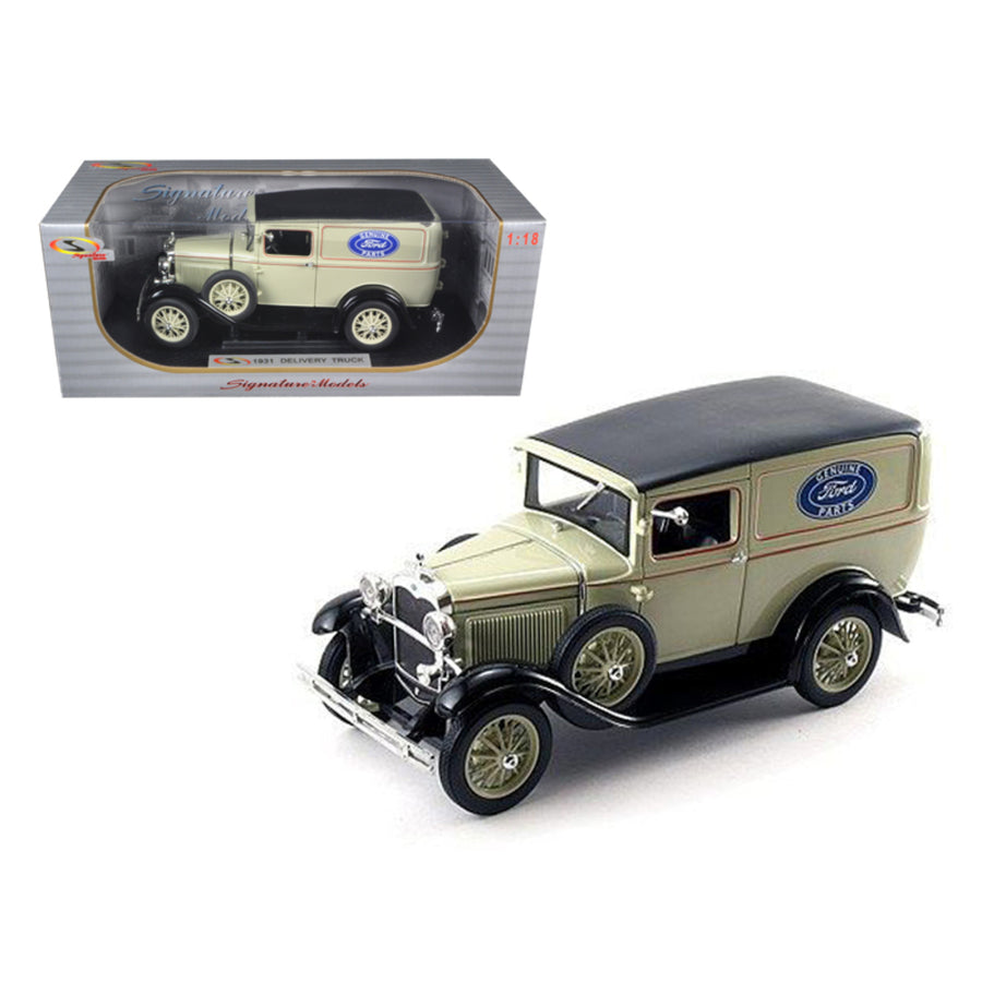 1931 Ford Model A Panel Delivery Truck 1/18 Diecast Model Car By Signature Models 18137tan