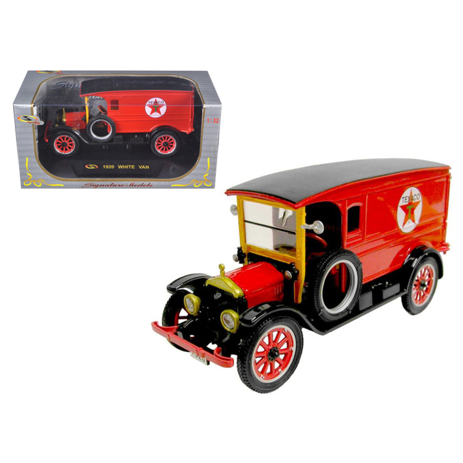 1920 White Delivery Van Texaco Red 1/32 Diecast Car Model By Signature Models 32322tx