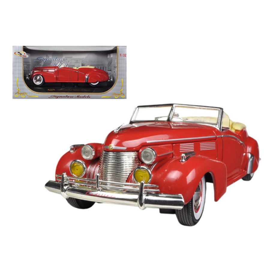 1940 Cadillac Sedan Series 62 Red 1/32 Diecast Car Model By Signature Models 32337r