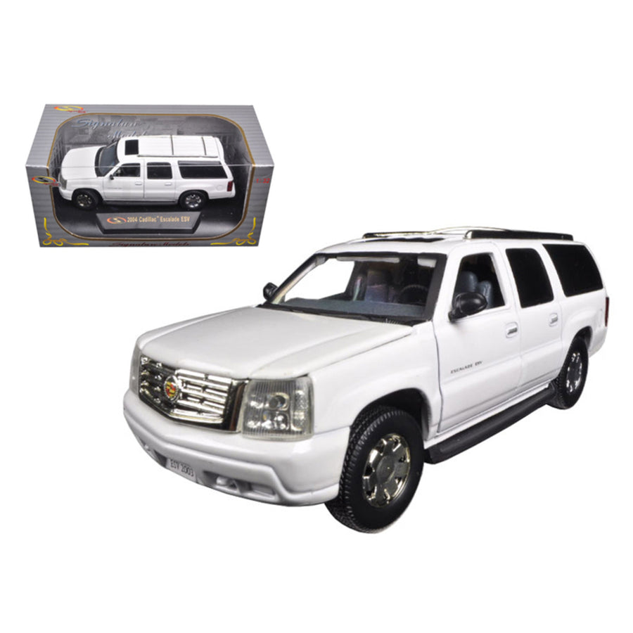 2004 Cadillac Escalade Esv Pearl White 1/32 Diecast Car Model By Signature Models 32343w