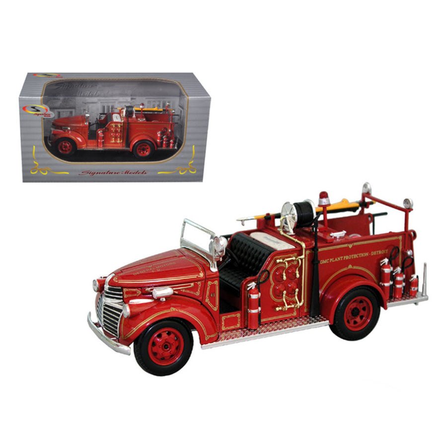 1941 Gmc Fire Engine Truck Red 1/32 Diecast Model Car By Signature Models 32348r