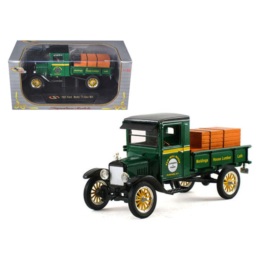 1923 Ford Model Tt Lamber Truck Green 1/32 Diecast Model Car By Signature Models 32385grn
