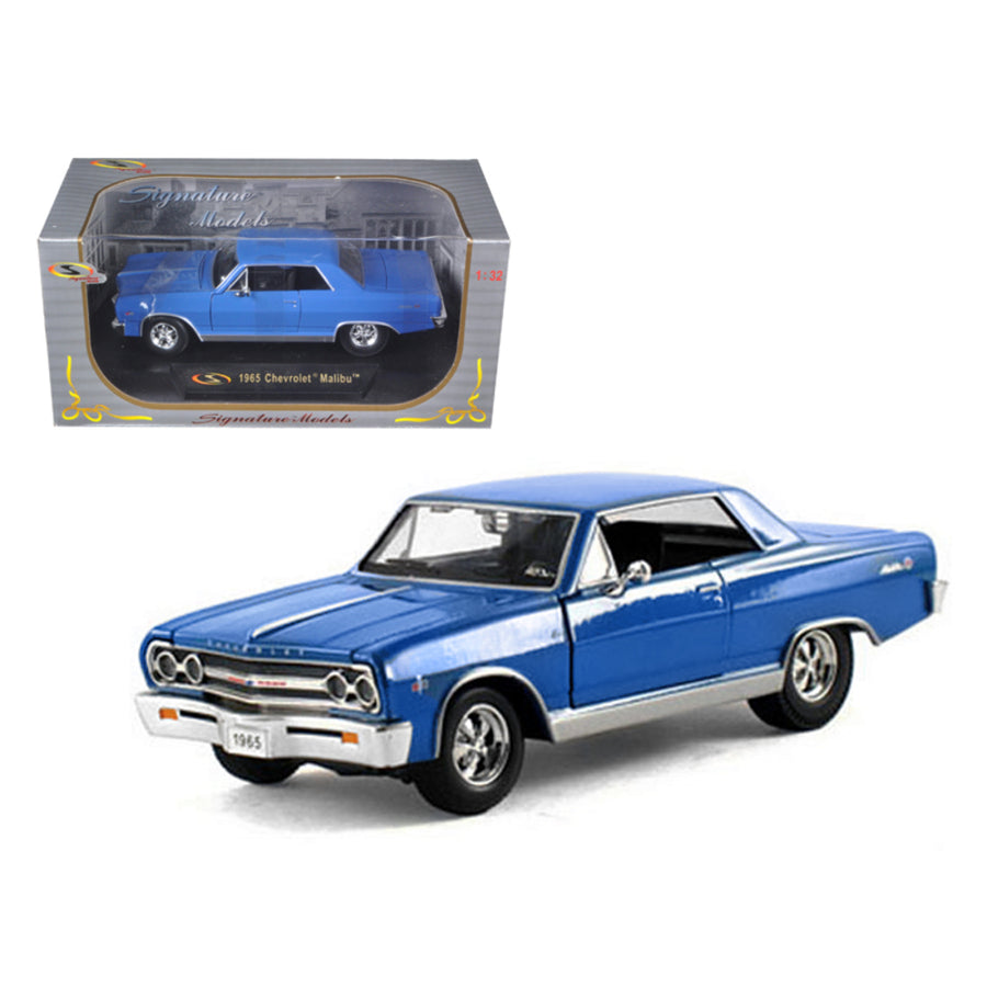 1965 Chevrolet Malibu Ss Blue 1/32 Diecast Model Car By Signature Models 32432bl