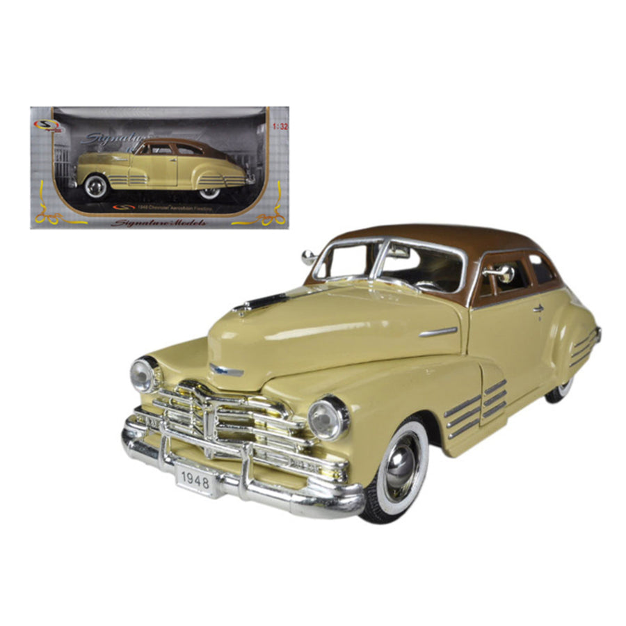 1948 Chevrolet Fleetline Aerosedan Beige 1/32 Diecast Car Model By Signature Models 32437bg