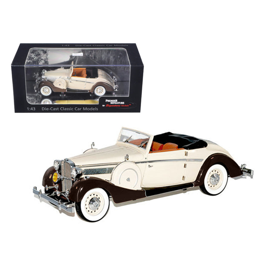 1937 Maybach Sw38 Spohn 2 Doors Tan Convertible 1/43 Diecast Car Model By Signature Models 43705tan