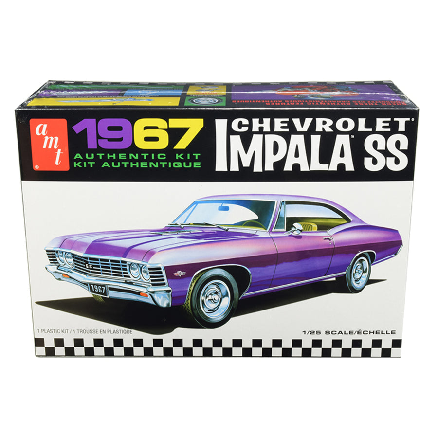 Skill 2 Model Kit 1967 Chevrolet Impala Ss 1/25 Scale Model By Amt Amt981m