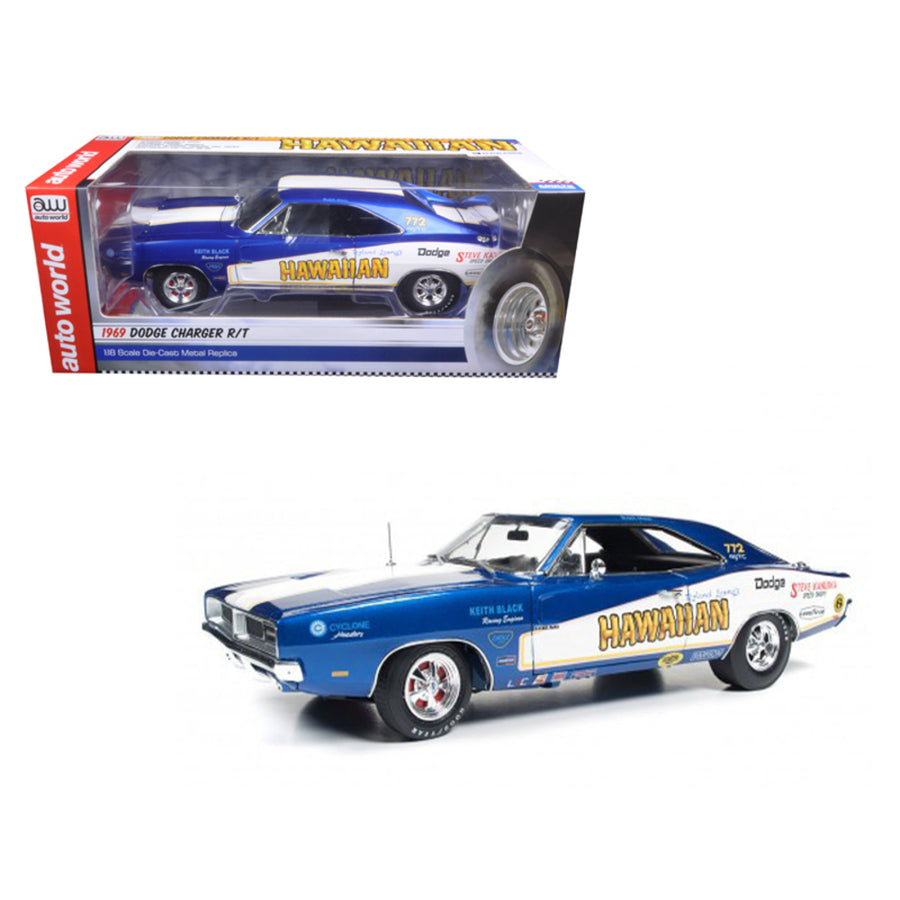 1969 Dodge Charger R/t Hawaiian Limited Edition To 1002 Pieces Worldwide 1/18 Diecast Model Car By Autoworld Aw231
