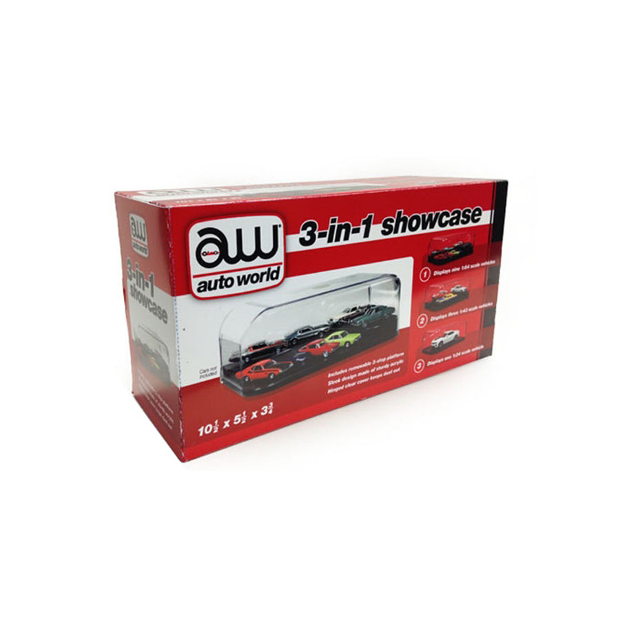 Collectible Display Show Case For 1/64 1/43 1/24 Diecast Models By Autoworld Awdc004