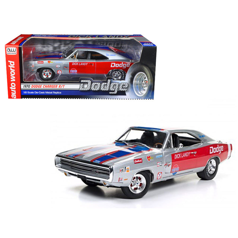 1970 Dodge Charger R/t 426 Hemi Dick Landy Limited Edition To 1002pcs 1/18 Diecast Model Car By Autoworld Aw238