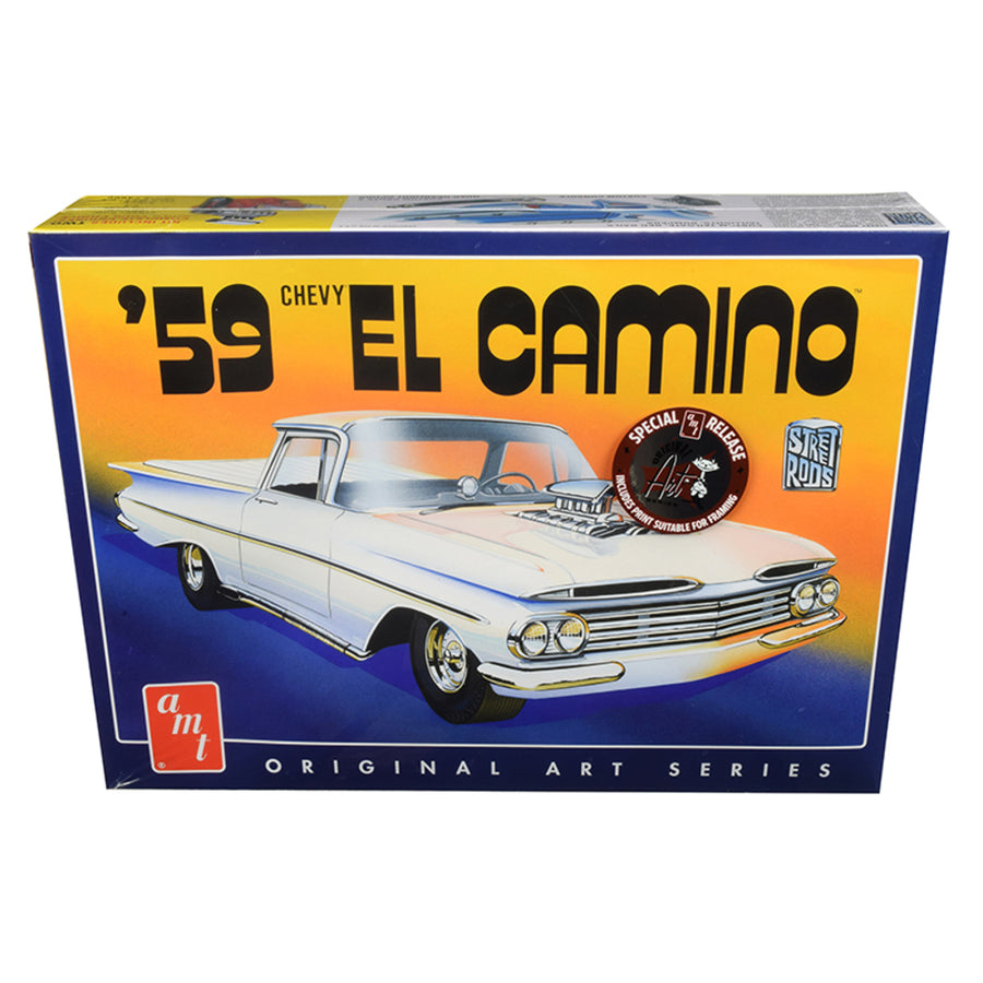 Skill 2 Model Kit 1959 Chevrolet El Camino 2 In 1 Kit Original Art Series 1/25 Scale Model By Amt Amt1058