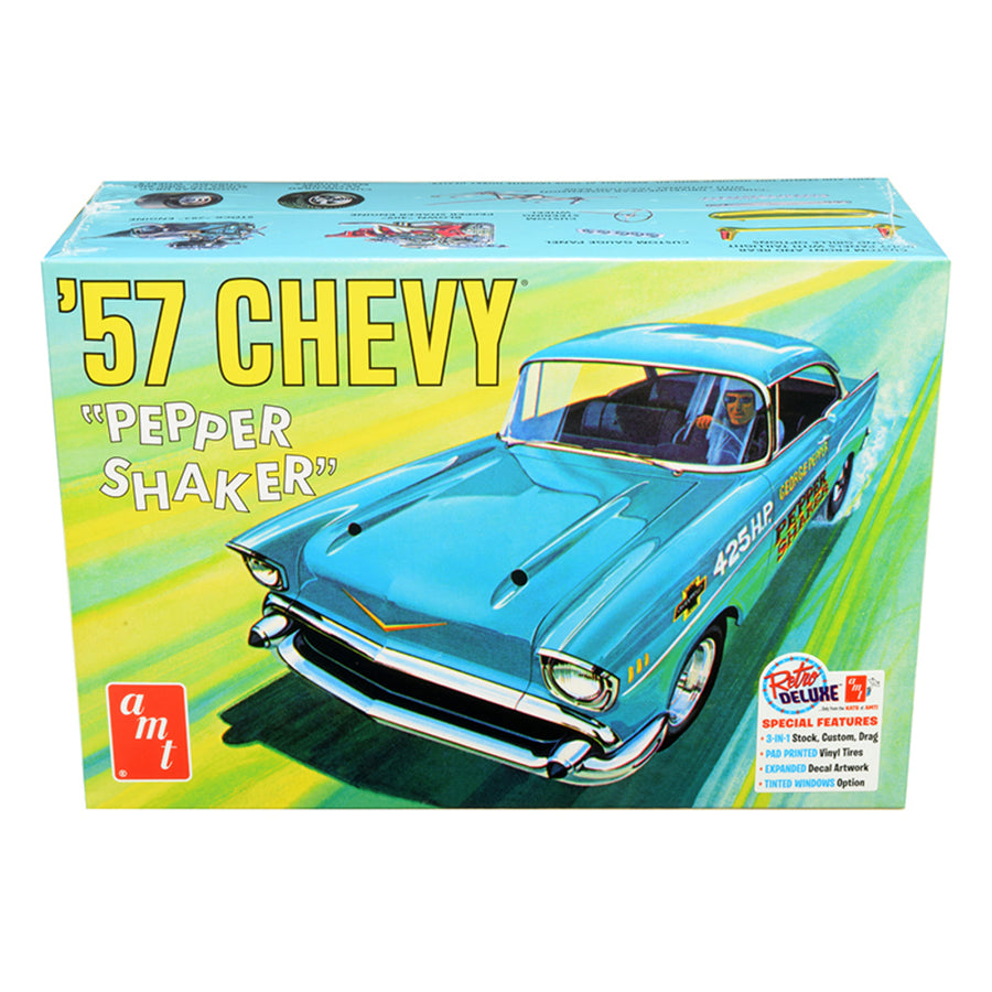 Skill 2 Model Kit 1957 Chevrolet Pepper Shaker 3 In 1 Kit 1/25 Scale Model By Amt Amt1079
