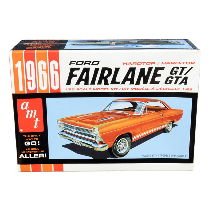 Skill 2 Model Kit 1966 Ford Fairlane Gt Hardtop 1/25 Scale Model By Amt Amt1091m