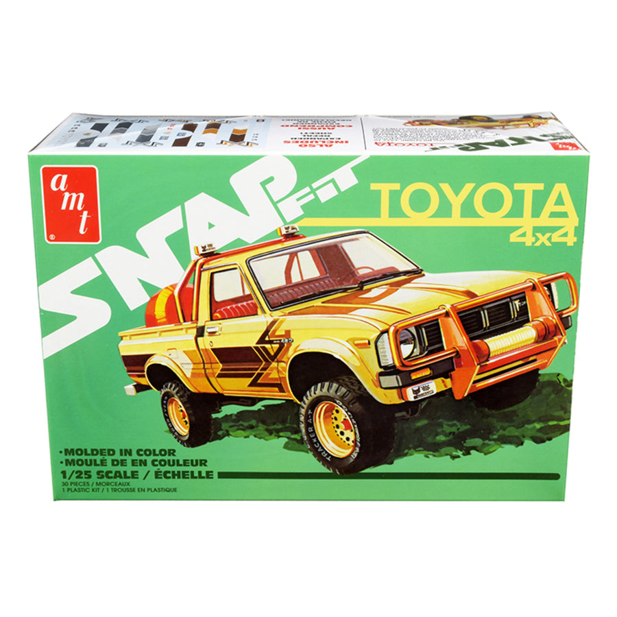 Skill 1 Snap Model Kit Toyota Hilux 4x4 Pickup Truck 1/25 Scale Model By Amt Amt1114m