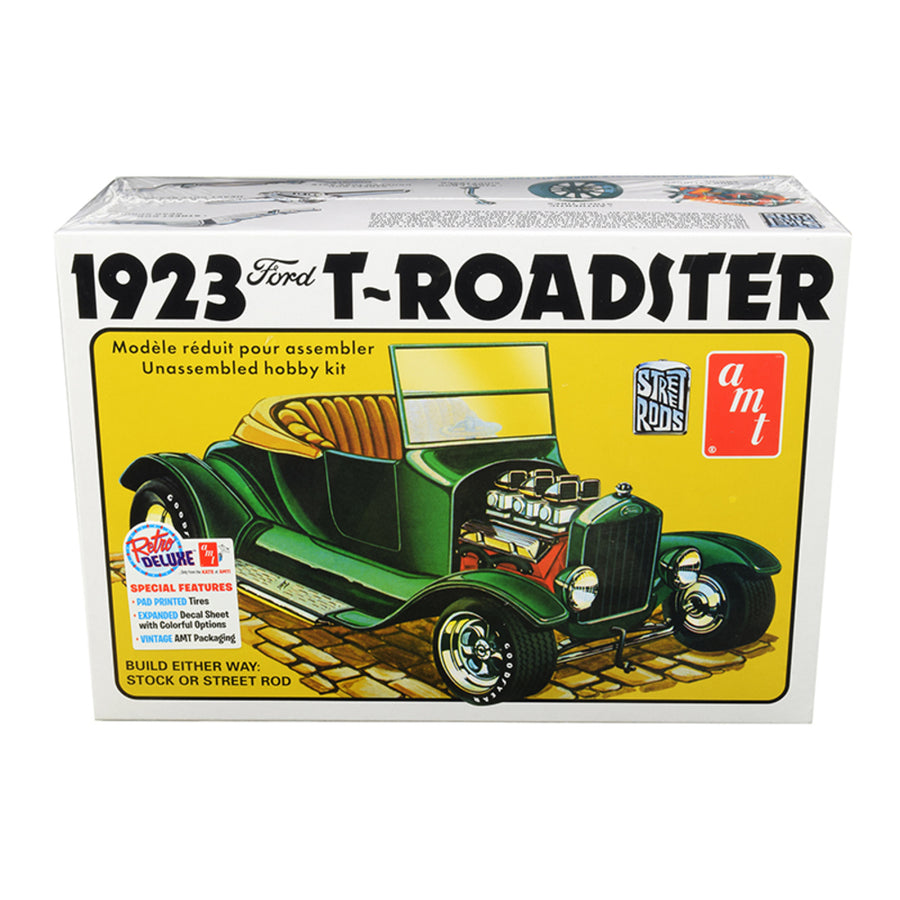 Skill 2 Model Kit 1923 Ford Model T Roadster 2 In 1 Kit 1/25 Scale Model By Amt Amt1130