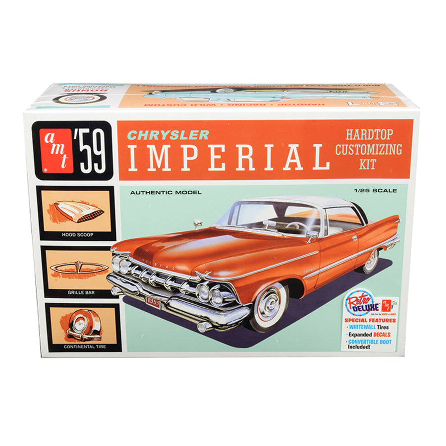 Skill 2 Model Kit 1959 Chrysler Imperial 3 In 1 Kit 1/25 Scale Model By Amt Amt1136