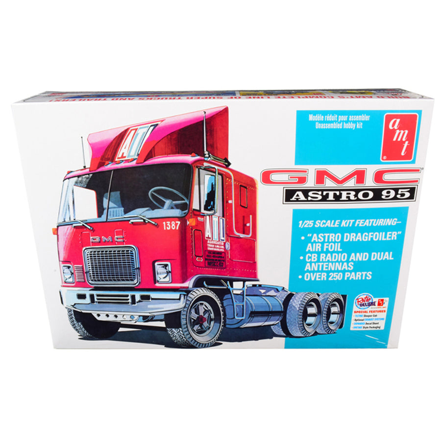 Skill 3 Model Kit Gmc Astro 95 Truck Tractor 1/25 Scale Model By Amt Amt1140