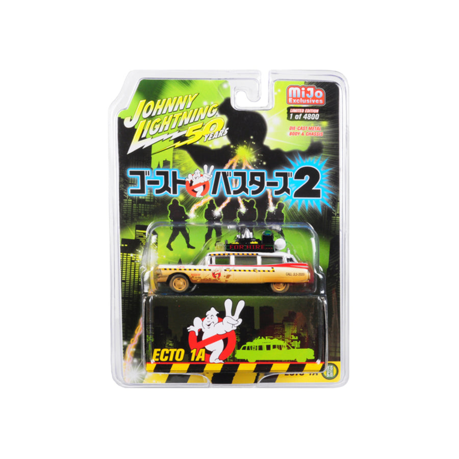 1959 Cadillac Eldorado Ambulance Ecto-1a (dirty Version) Ghostbusters Ii (1989) Movie (japanese Retro Packaging) Limited Edition To 4,800 Pieces Worldwide 1/64 Diecast Model Car By Johnny Jlcp7204
