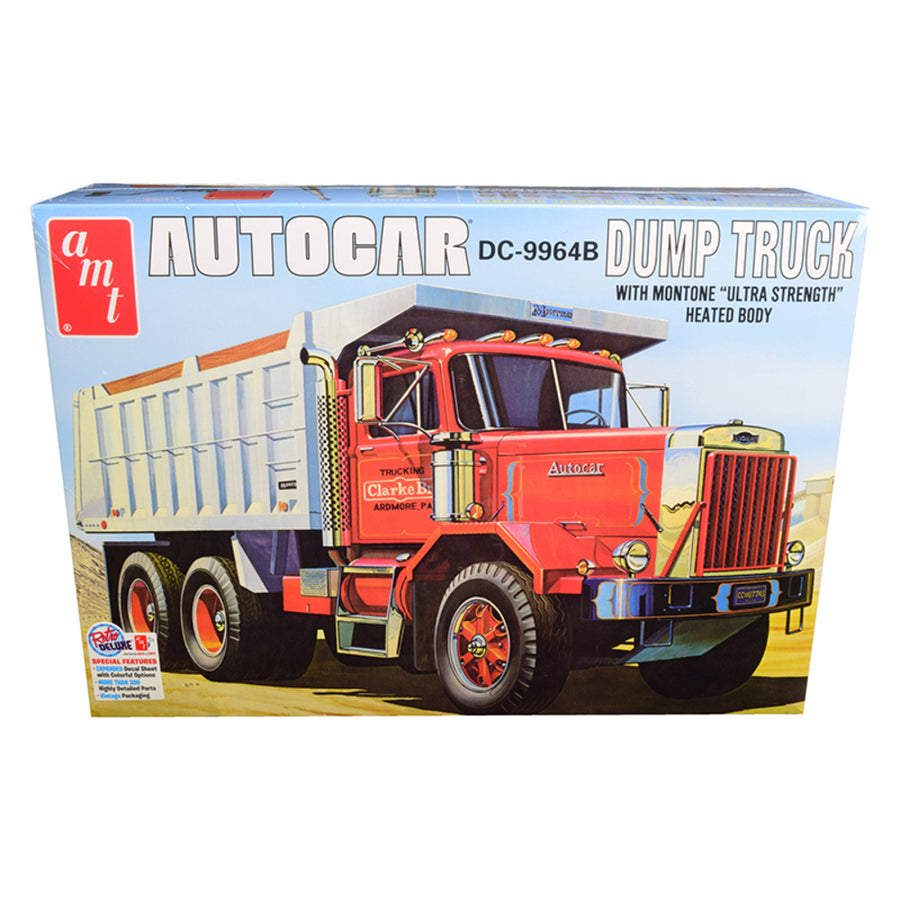 Skill 3 Model Kit Autocar Dc-9964b Dump Truck 1/25 Scale Model By Amt Amt1150