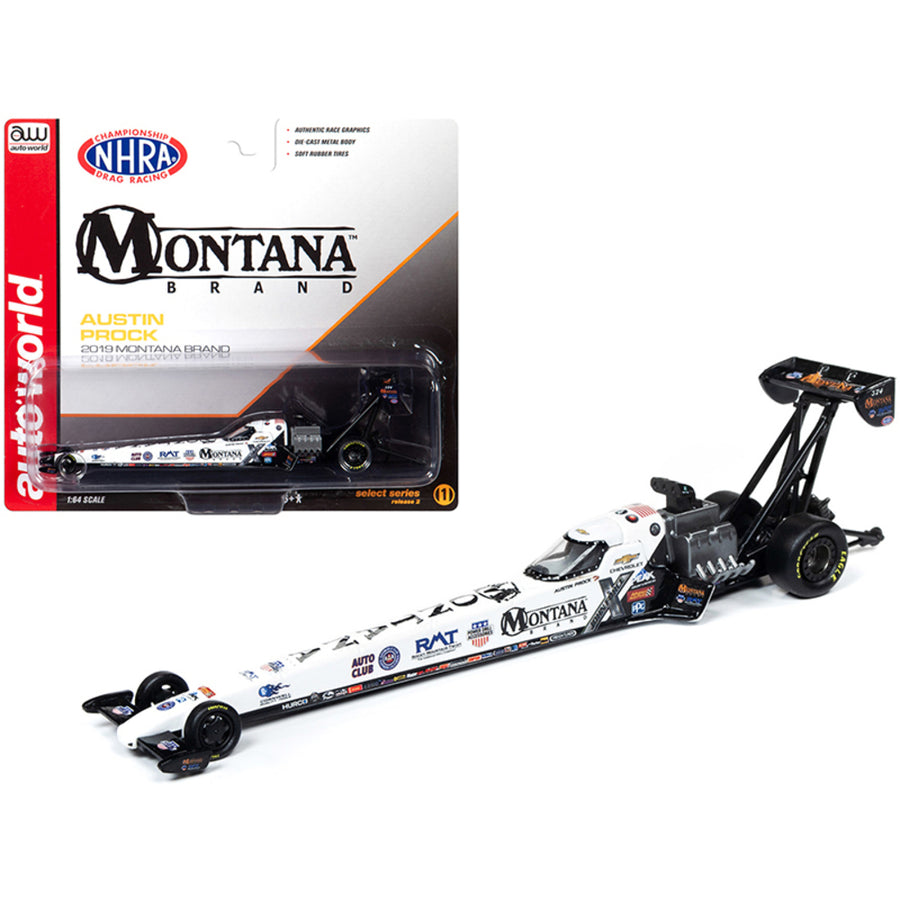 2019 Nhra Tfd (top Fuel Dragster) Austin Prock Montana Brand 1/64 Diecast Model Car By Autoworld Aw64006-awsp027