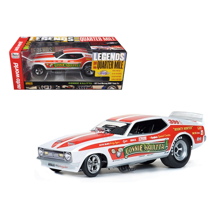 1972 Ford Mustang Connie Kalitta Bounty Hunter Nhra Funny Car 1/18 Model Car By Autoworld Aw1111