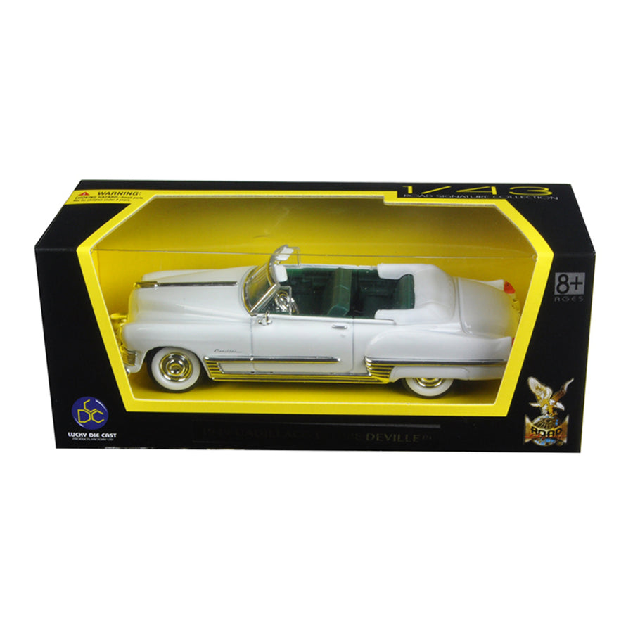 1949 Cadillac Coupe De Ville White 1/43 Diecast Model Car By Road Signature 94223w