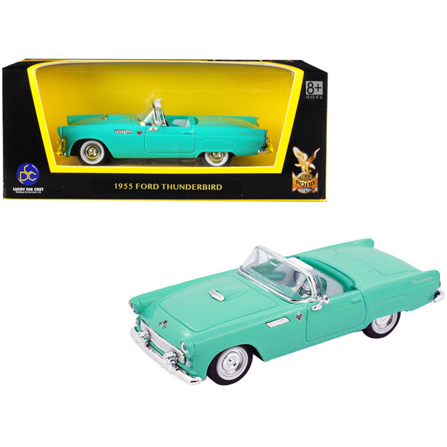 1955 Ford Thunderbird Turquoise 1/43 Diecast Model Car By Road Signature 94228tur