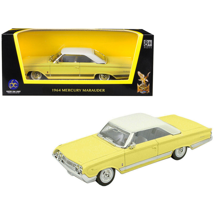 1964 Mercury Marauder Yellow With White Top 1/43 Diecast Model Car By Road Signature 94250y