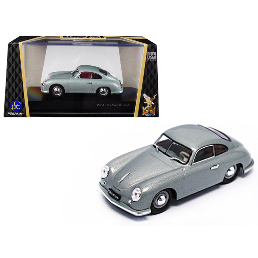 1951 Porsche 356 Coupe Silver 1/43 Diecast Model Car By Road Signature 43217s