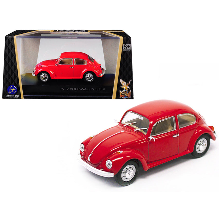 1972 Volkswagen Beetle Red 1/43 Diecast Model Car By Road Signature 43219r