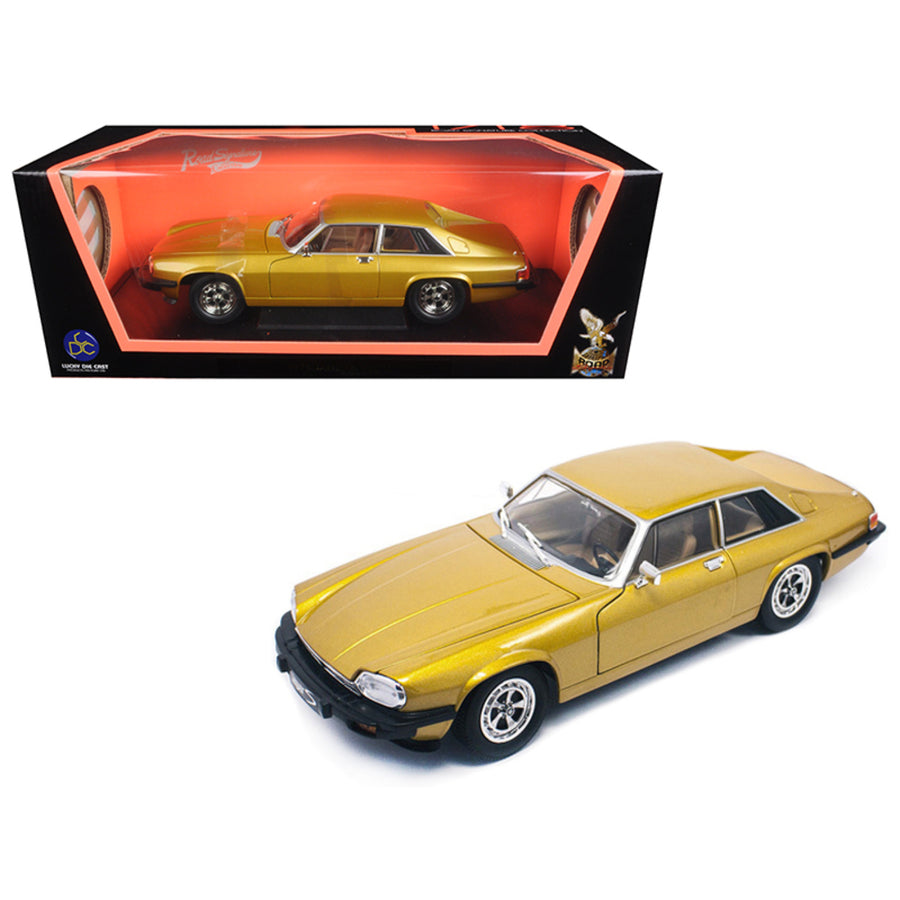 1975 Jaguar Xjs Coupe Gold 1/18 Diecast Model Car By Road Signature 92658gld