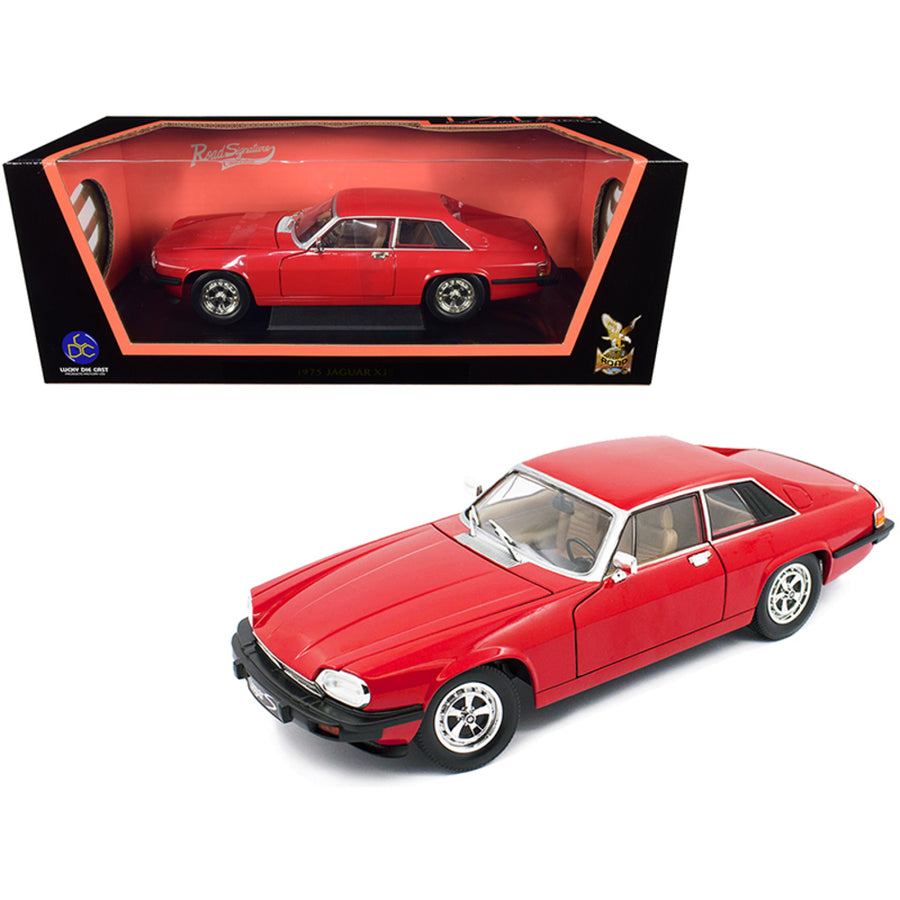 1975 Jaguar Xjs Coupe Red 1/18 Diecast Model Car By Road Signature 92658r