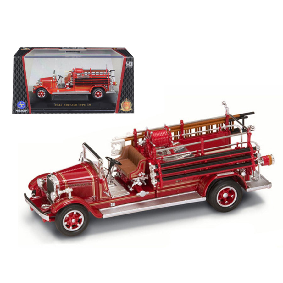 1932 Buffalo Type 50 Fire Engine Red 1/43 Diecast Car Model By Road Signature 43005r