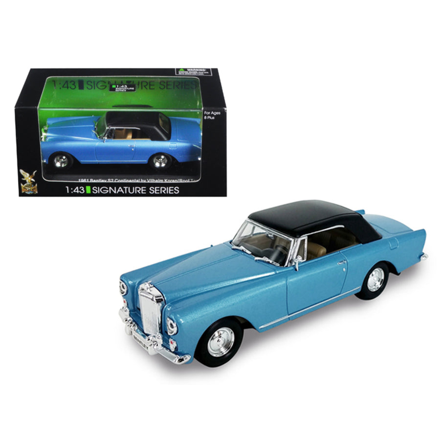 1961 Bentley Continental S2 Park Ward Blue 1/43 Diecast Model Car By Road Signature 43215bl