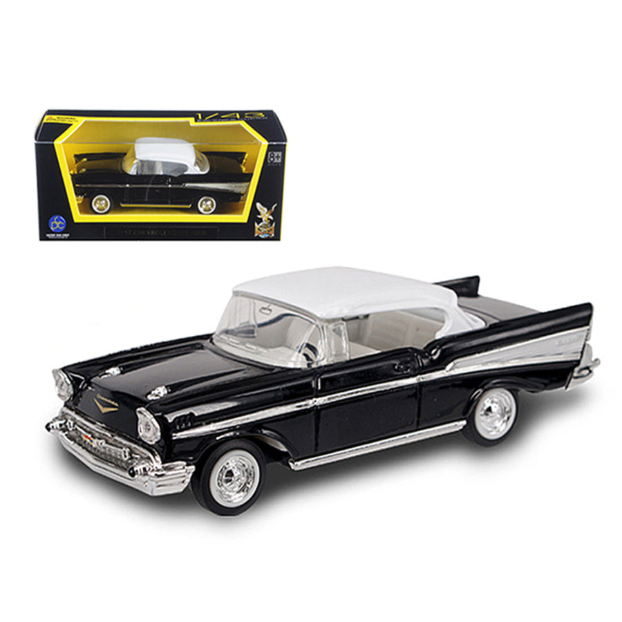 1957 Chevrolet Bel Air Black 1/43 Diecast Model Car By Road Signature 94201bk