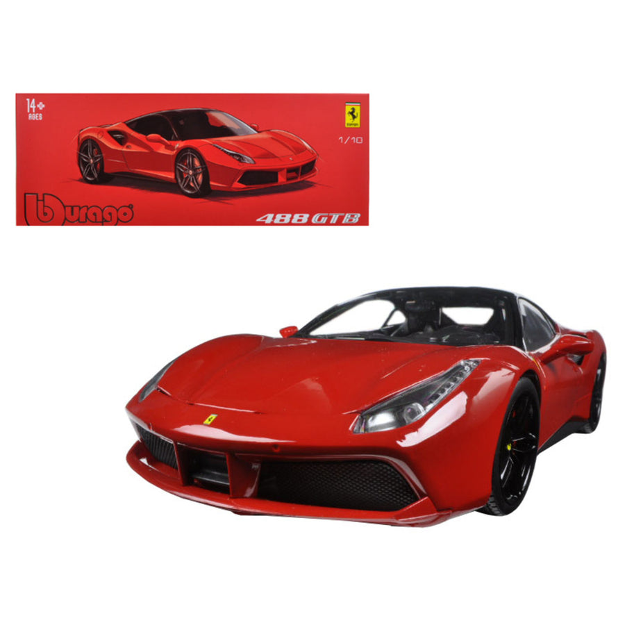 Ferrari 488 Gtb Red Signature Series 1/18 Diecast Model Car By Bburago 16905r