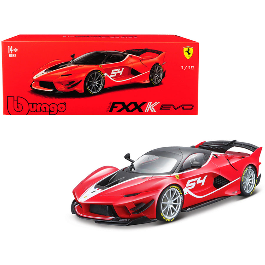 Ferrari Fxx K Evo #54 Michael Luzich Signature Series 1/18 Diecast Model Car By Bburago 16908r