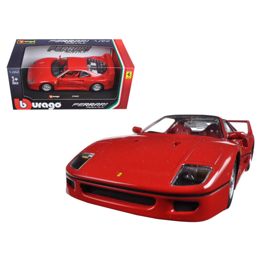 Ferrari F40 Red 1/24 Diecast Model Car By Bburago 26016rd