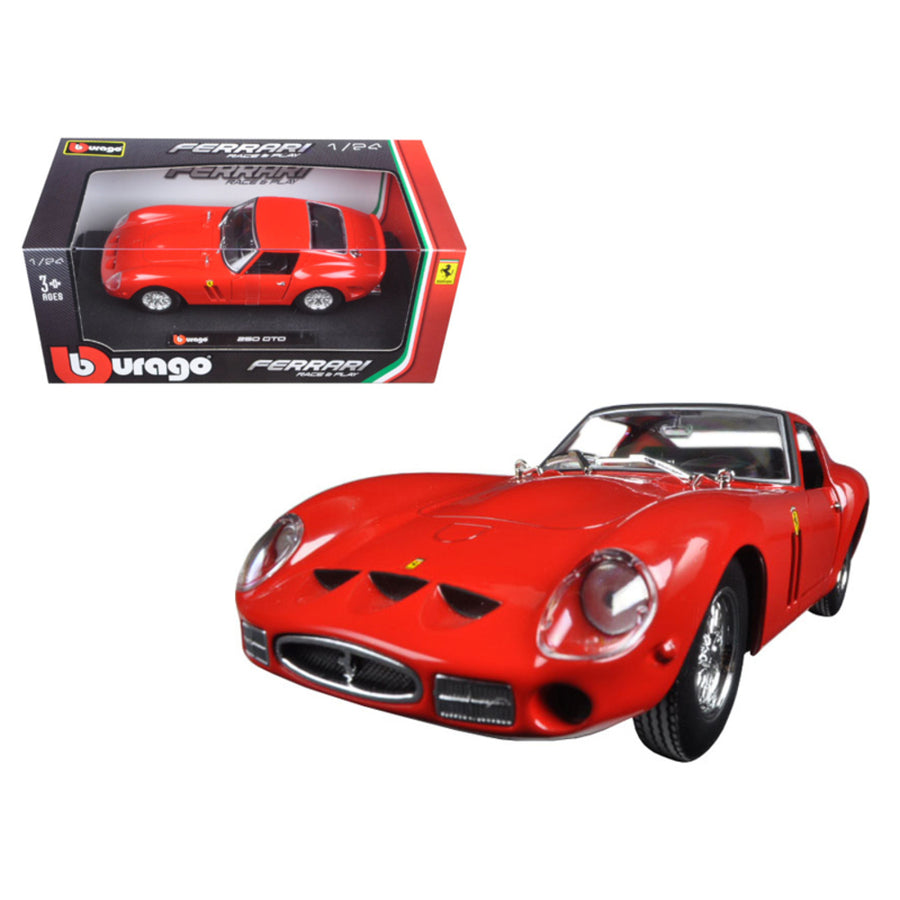 Ferrari 250 Gto Red 1/24 Diecast Model Car By Bburago 26018r