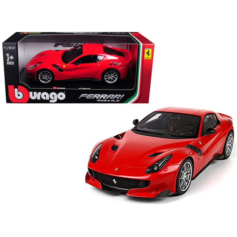 Ferrari F12 Tdf Red 1/24 Diecast Model Car By Bburago 26021r